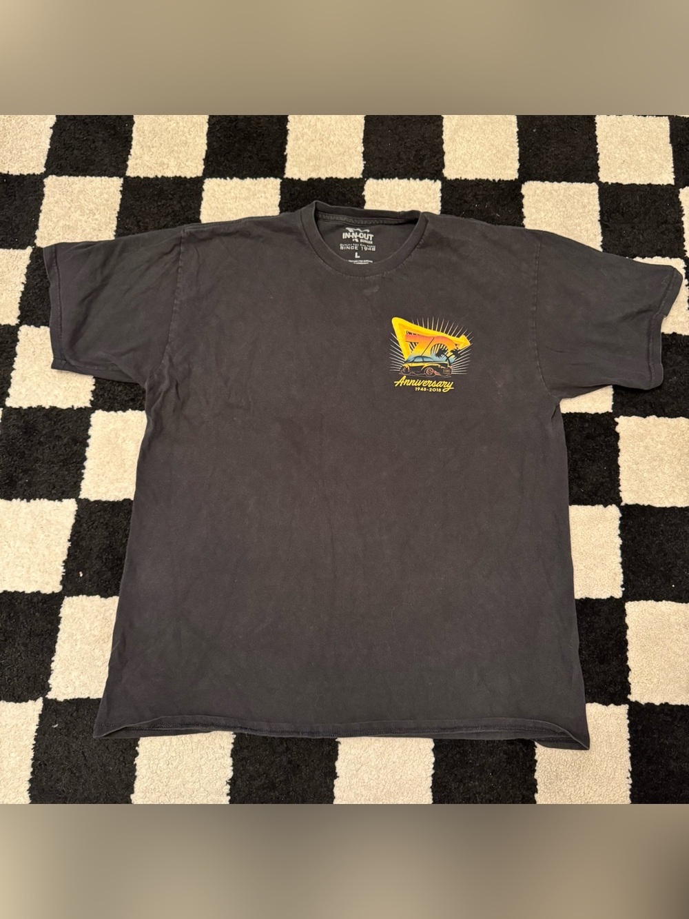 In-N-Out Burger 70th Anniversary Black T-shirt